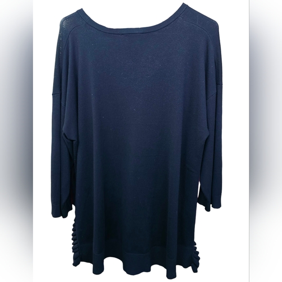 CABLE & GAUGE Women's 3/4 Sleeve Blouse Sz 1X - Picture 3 of 5